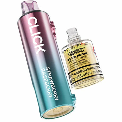 Pyne Click Prefilled Replacement Pods Strawberry Raspberry