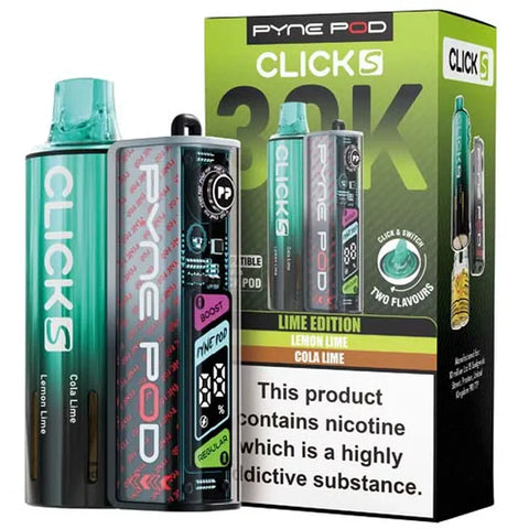 Pyne Pod Click S 30K Vape Kit Lime Edition