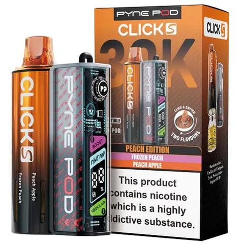 Pyne Pod Click S 30K Vape Kit Peach Edition