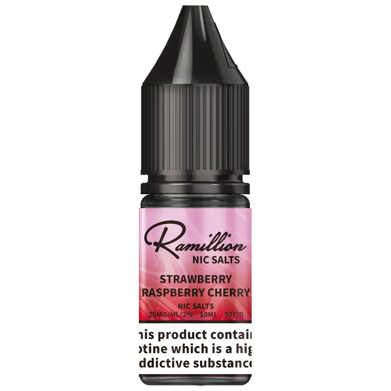 Vaping Rashberry Ramillion Strawberry Raspberry Cherry Nic Salt 10ml | Vaping 101