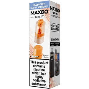 RELX MaxGo Replacement Prefilled Pods Blue Sour Raspberry