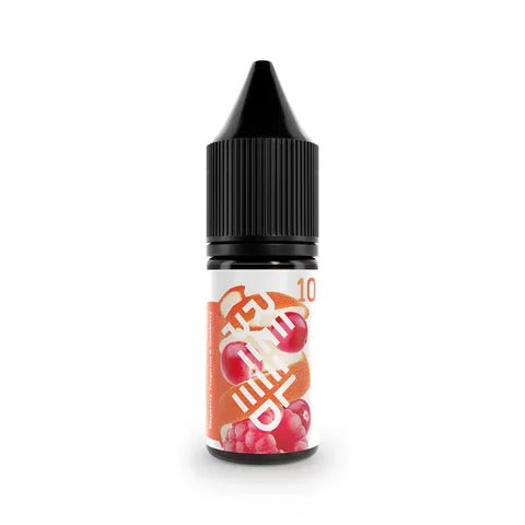 Repeeled Nic Salt E-Liquids Raspberry Tangerine and Cranberry / 5mg On White Background