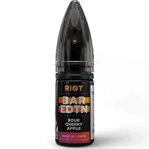 Riot Squad Bar Salts Sour Cherry Apple / 10mg On White Background