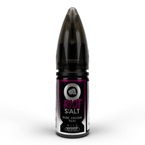 Riot Squad Black Edition Nic Salts 10ml Pure Frozen Acai / 5mg On White Background