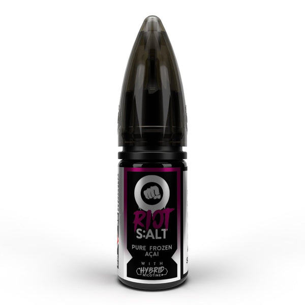 Riot Squad Black Edition Nic Salts 10ml Pure Frozen Acai / 5mg On White Background