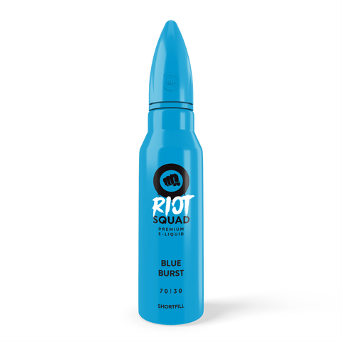 Riot Squad E-Liquids 50ml Shortfill Blue Burst On White Background