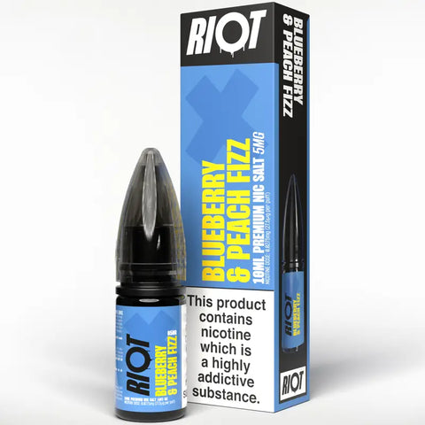 Riot X Nic Salt Blueberry Peach Fizz 5mg