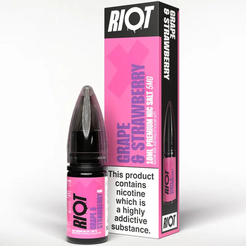 Riot X Nic Salt Grape Strawberry 5mg