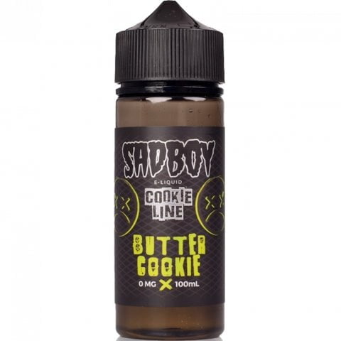 Sadboy Cookie Line E-Liquids 100ml Shortfill Butter Cookie On White Background