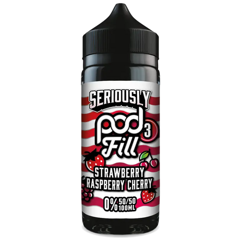 Doozy Seriously Pod Fill Strawberry Raspberry Cherry 100ml Shortfill Default Title