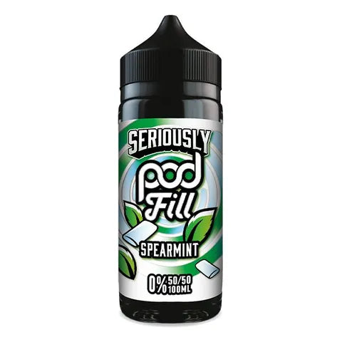 seriously podfill 100ml spearmint on white background