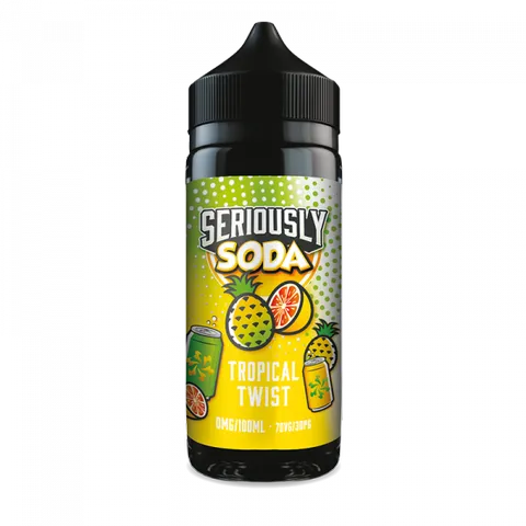 Seriously Soda 100ml Shortfill by Doozy Vape Tropical Twist On White Background