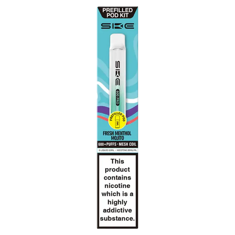 SKE 600 Pro Prefilled Vape Kit Fresh Menthol Mojito