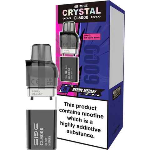 SKE Crystal CL6000 Replacement Pods Berry Medley