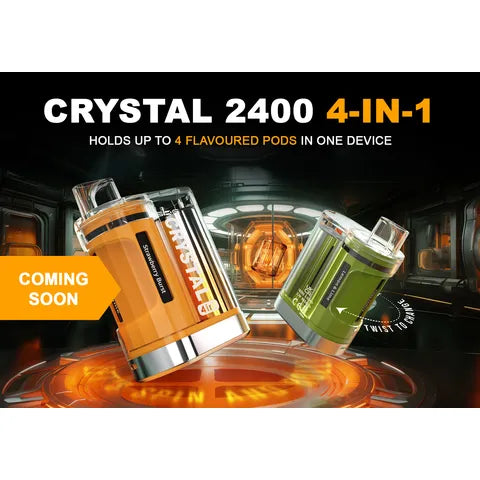 SKE Crystal 4 in 1 Pod Kit: 2400 Puffs & Multiple Flavours SKE Crystal 4 in 1 Pod Kit: 2400 Puffs & Multiple Flavours