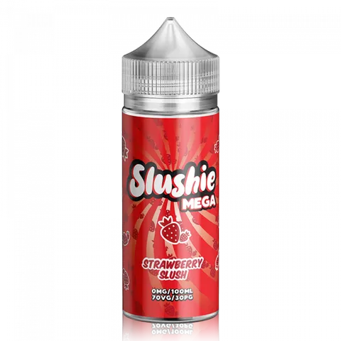 Slushie Mega 100ml Shortfill E-Liquids Strawberry Slush On White Background