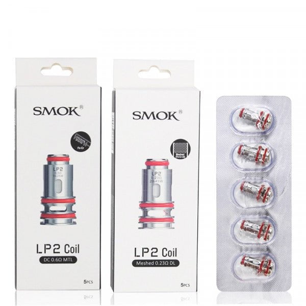 Smok LP2 Replacement Coils Meshed 0.23ohm DL On White Background