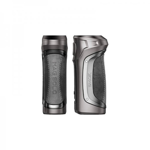 SMOK MAG Solo Box Mod Grey Splicing Leather On White Background