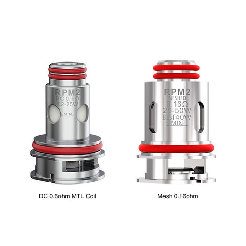 SMOK RPM 2 Replacement Coil 5pcs On White Background