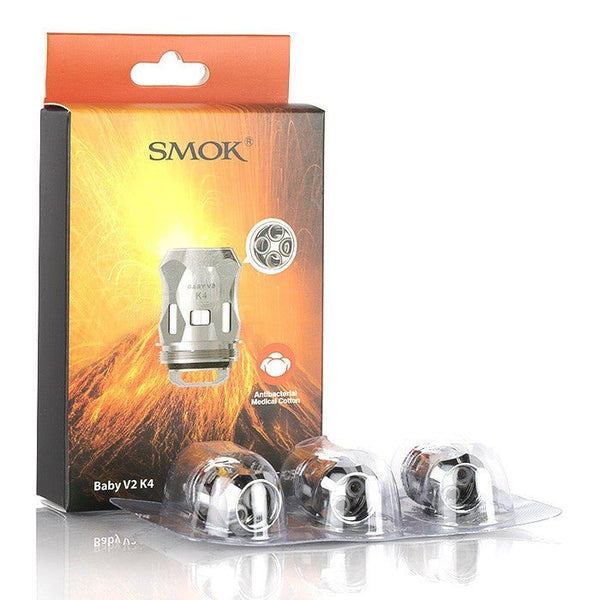 SMOK TFV8 Baby V2 Replacement Coils S1-S2-A1-A2-A3 0.15 Ohm S1 On White Background