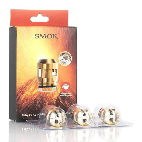 SMOK TFV8 Baby V2 Replacement Coils S1-S2-A1-A2-A3 On White Background