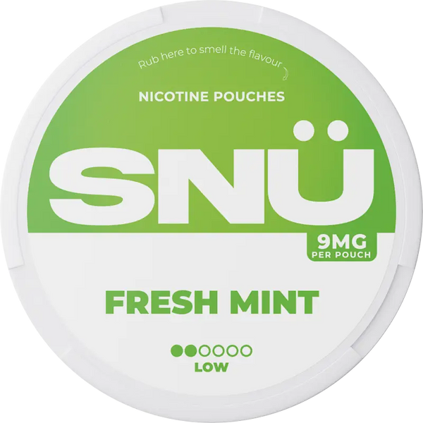 SNÜ Fresh Mint Nicotine Pouches By Bar Juice