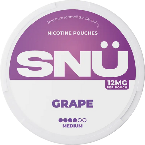SNÜ Grape Nicotine Pouches By Bar Juice