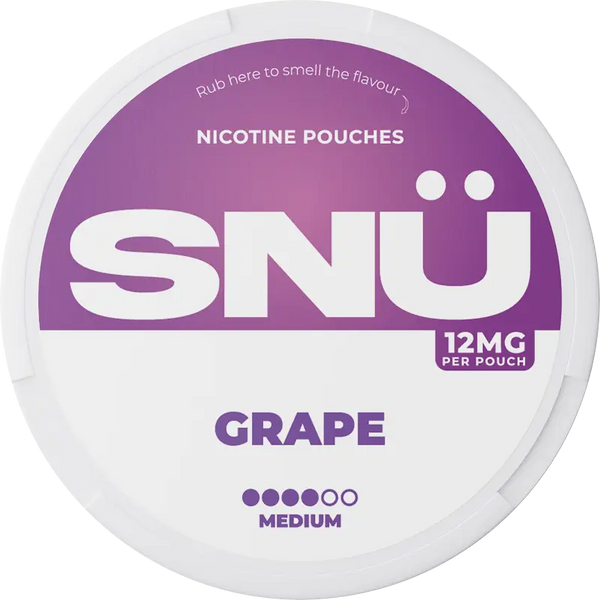 SNÜ Grape Nicotine Pouches By Bar Juice