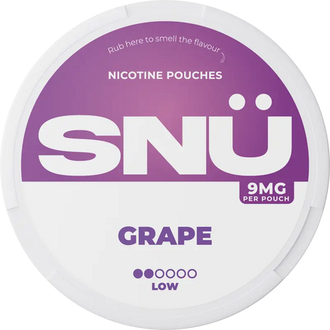 SNÜ Grape Nicotine Pouches By Bar Juice