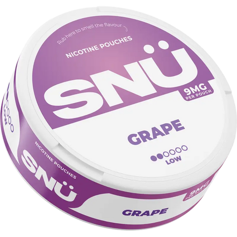 SNÜ Grape Nicotine Pouches By Bar Juice 9mg