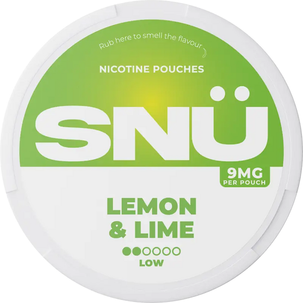 SNÜ Lemon & Lime Nicotine Pouches By Bar Juice