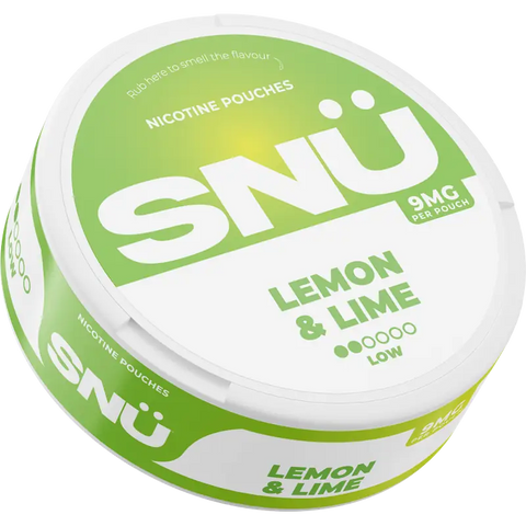 SNÜ Lemon & Lime Nicotine Pouches By Bar Juice 9mg