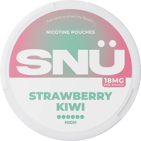 SNÜ Strawberry Kiwi Nicotine Pouches By Bar Juice