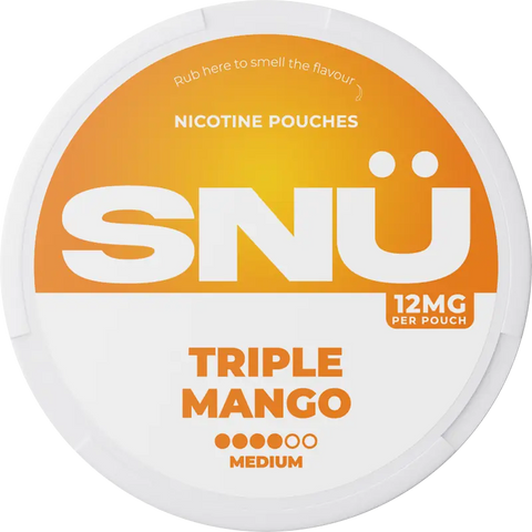 SNÜ Triple Mango Nicotine Pouches By Bar Juice