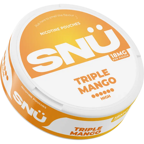 SNÜ Triple Mango Nicotine Pouches By Bar Juice 18mg