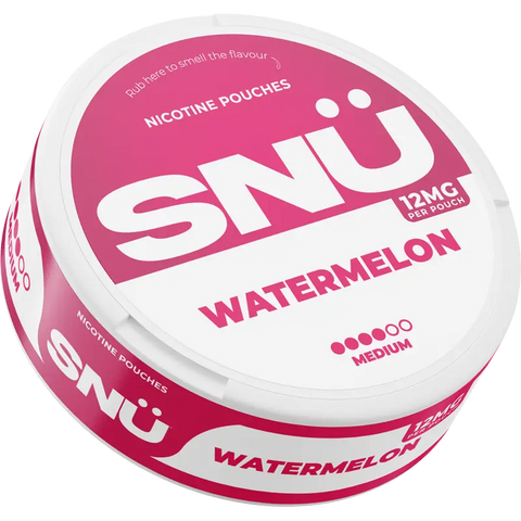 SNÜ Watermelon Nicotine Pouches By Bar Juice 12mg