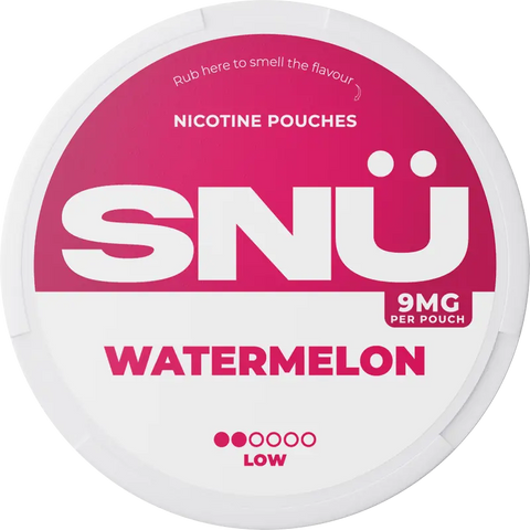 SNÜ Watermelon Nicotine Pouches By Bar Juice