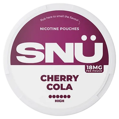 SNÜ Cherry Cola Nicotine Pouches By Bar Juice 18mg