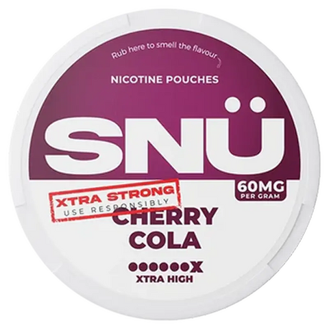 SNÜ Cherry Cola Nicotine Pouches By Bar Juice 60mg