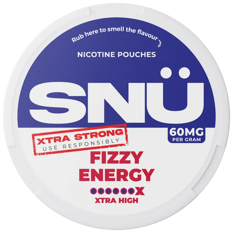 SNÜ Fizzy Energy Nicotine Pouches 60mg