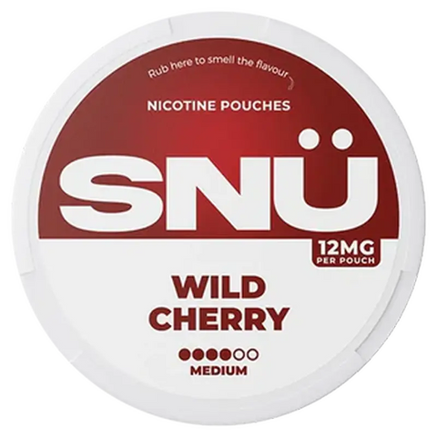 SNÜ Wild Cherry Nicotine Pouches By Bar Juice 12mg