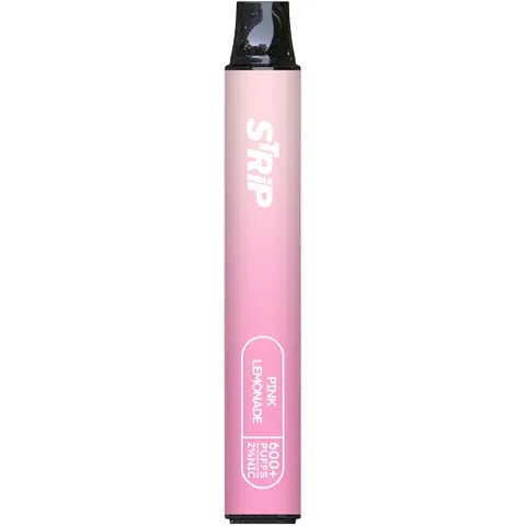 Strip Bar 600 Disposable Vape Pod Device Pink Lemonade On White Background
