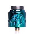 Suicide Mods Nightmare RDA 25mm Electric Green On White Background