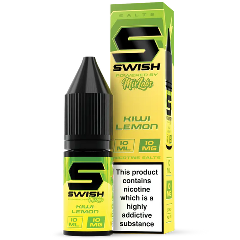 Swish X Mix Labs Kiwi Lemon 10ml Nic Salt 10mg