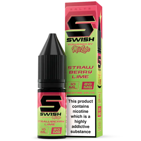 Swish X Mix Labs Strawberry Lime 10ml Nic Salt 20mg
