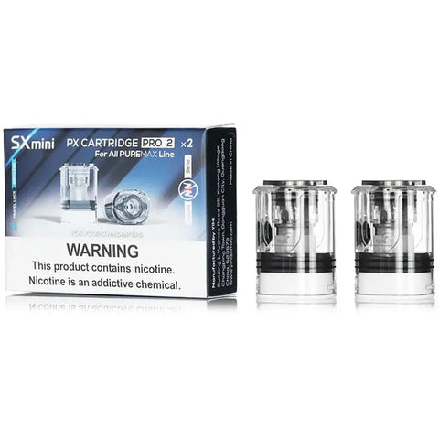 SXmini Puremax PX Cartride Pro 2 with box on white background