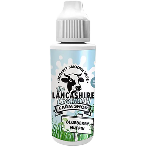 The Lancashire Creamery Farm Shop 100ml Shortfill Blueberry Muffin