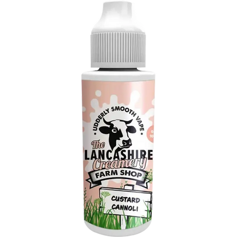 The Lancashire Creamery Farm Shop 100ml Shortfill Custard Cannoli