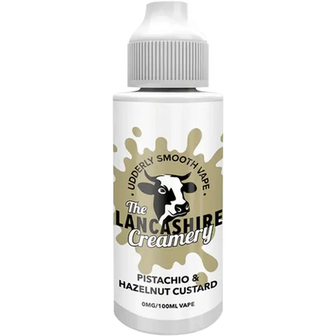 The Lancashire Creamery 100ml Shortfill Pistachio & Hazelnut Custard