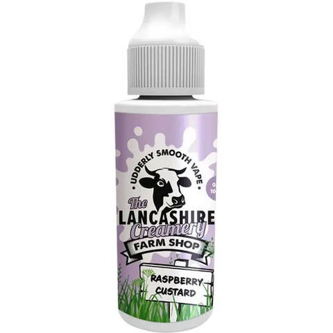 The Lancashire Creamery Farm Shop 100ml Shortfill Raspberry Custard